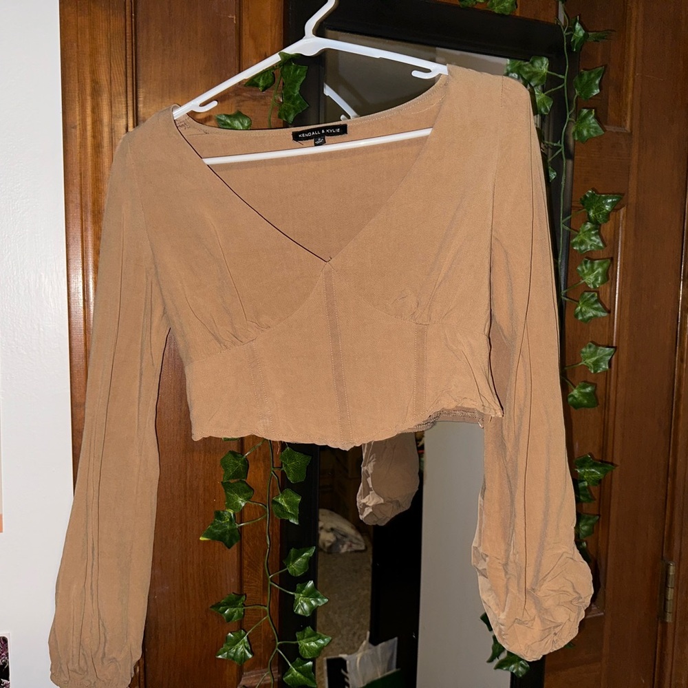 Kendall and Kylie cropped corset top